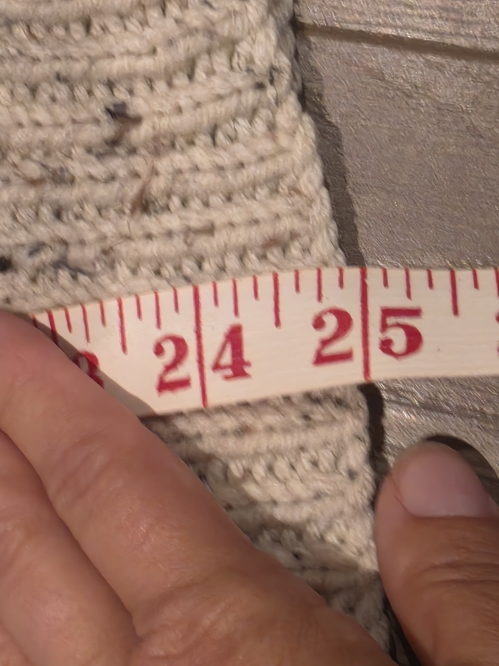 Woman's Handknit Crewneck Button Cardigan Sweater - Picture 7 of 9